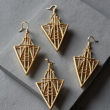 Geometric necklace design